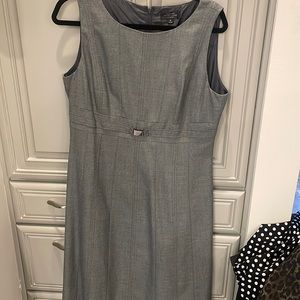 Tahari gray dress